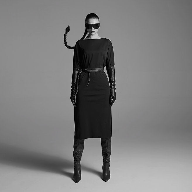 Vestido Midi Murciélago