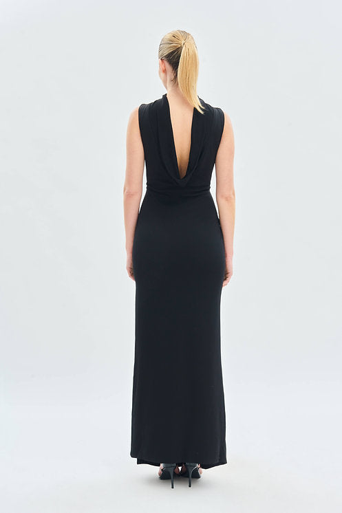 Vestido Fiesta Escote Drapeado
