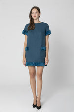 Vestido Babydoll Manga Corta