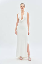Vestido Fiesta Escote Drapeado