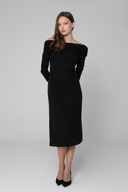 Vestido Midi Barco