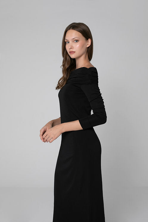 Vestido Midi Barco