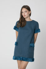 Vestido Babydoll Manga Corta
