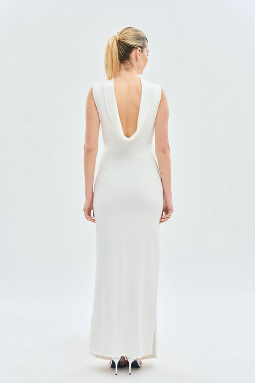 Vestido Fiesta Escote Drapeado