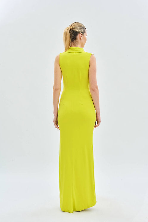 Vestido Fiesta Escote Drapeado