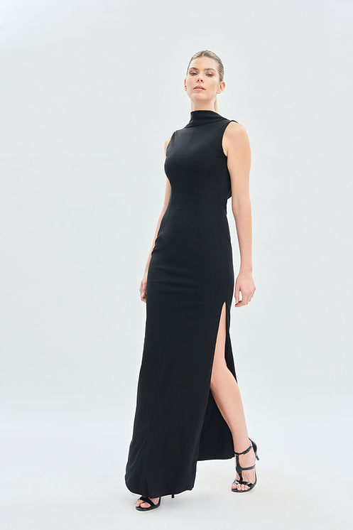 Vestido Fiesta Escote Drapeado